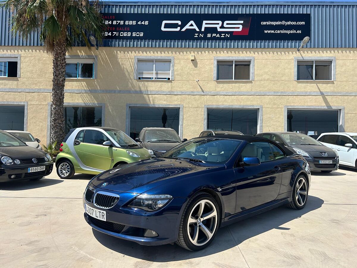 BMW 635D 3.0 CONVERTIBLE AUTO SPANISH RHD IN SPAIN 112000 MILES SUPERB 2008