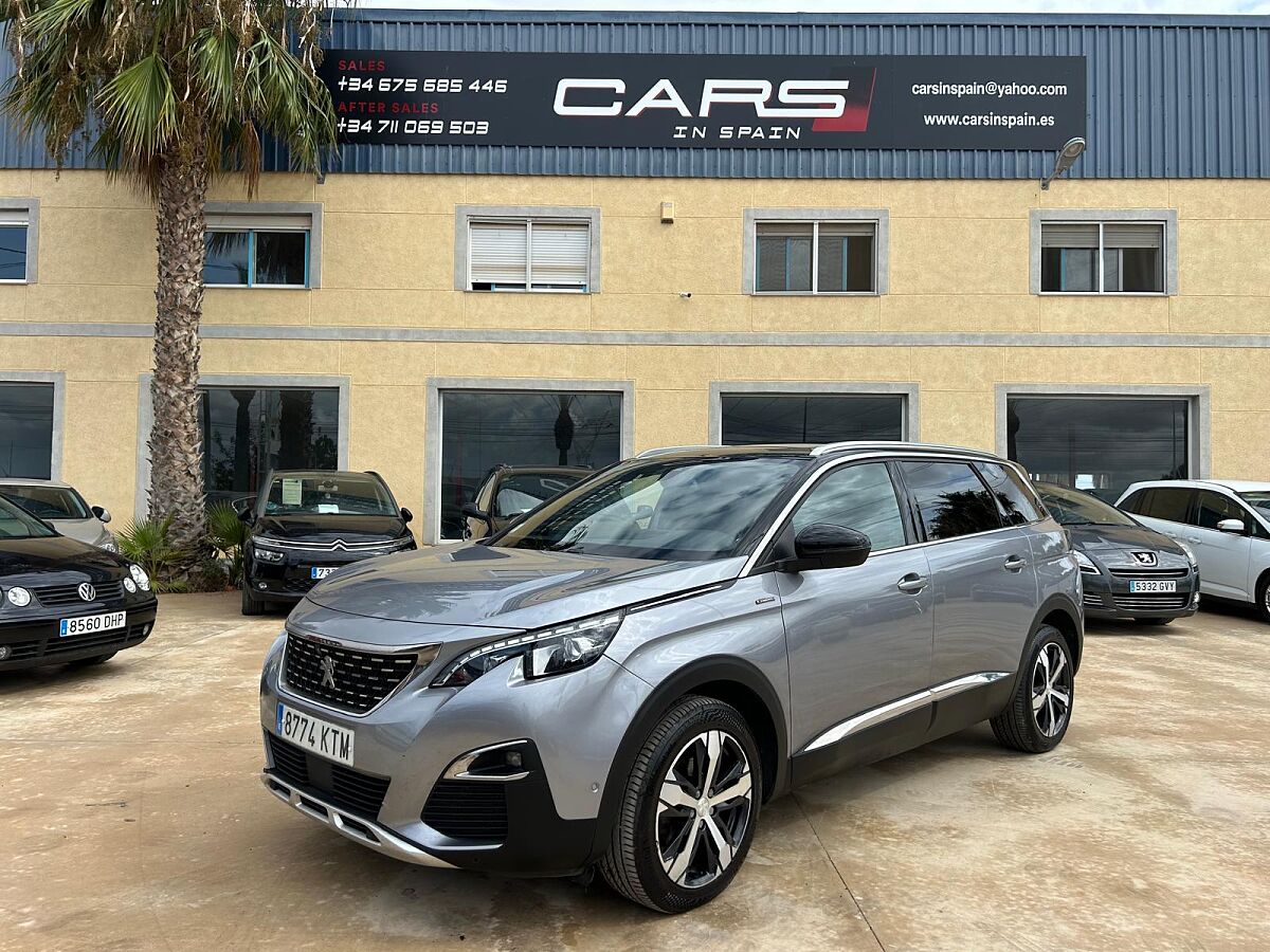PEUGEOT 5008 GT LINE 1.2 E-THP AUTO SPANISH LHD IN SPAIN 89K 7 SEATS SUPER 2019