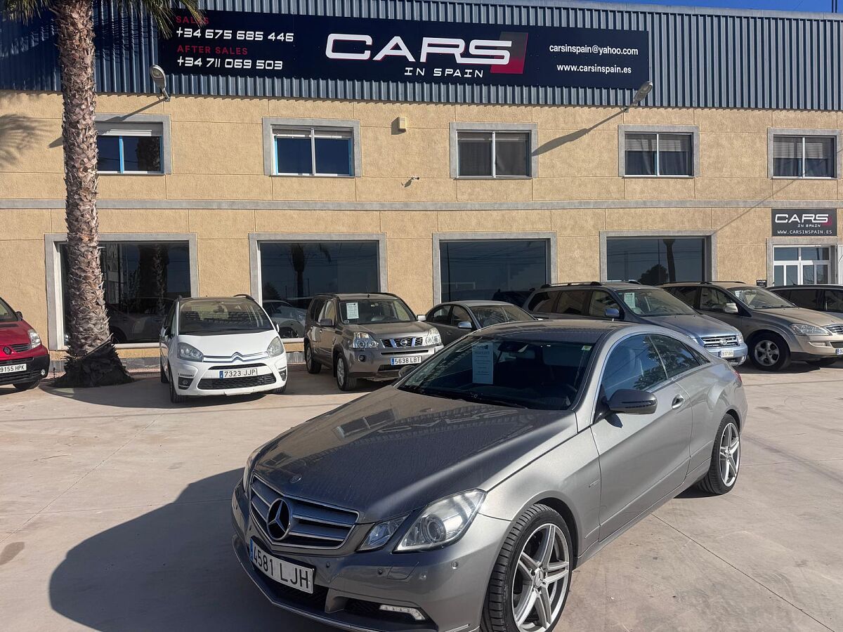 JUST ARRIVED AWAITING PREPERATION  MERCEDES E350 CDI COUPE 3.0 V6 AUTO SPANISH LHD IN SPAIN 118000 MILES SUPER 2009