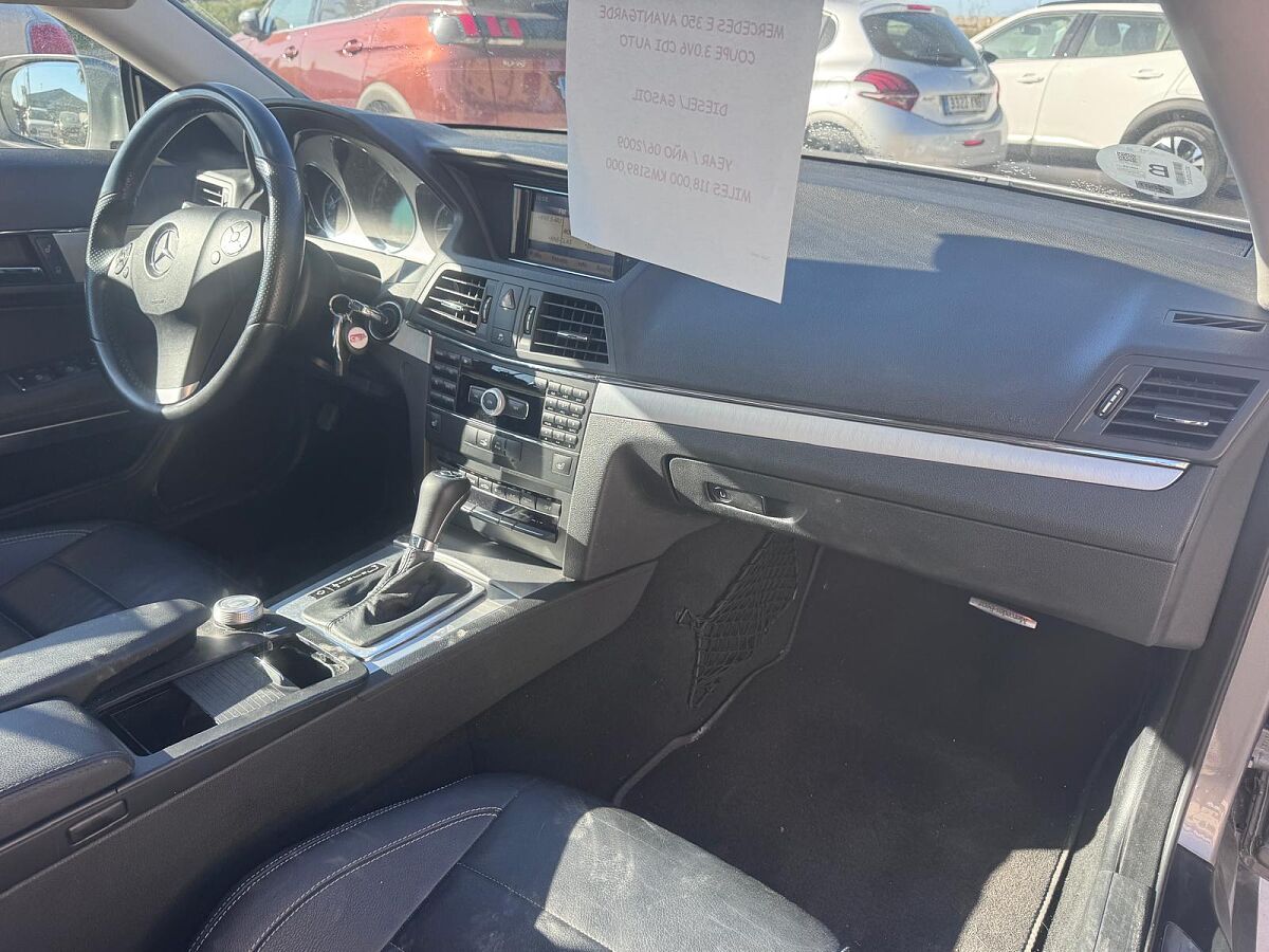 JUST ARRIVED AWAITING PREPERATION  MERCEDES E350 CDI COUPE 3.0 V6 AUTO SPANISH LHD IN SPAIN 118000 MILES SUPER 2009